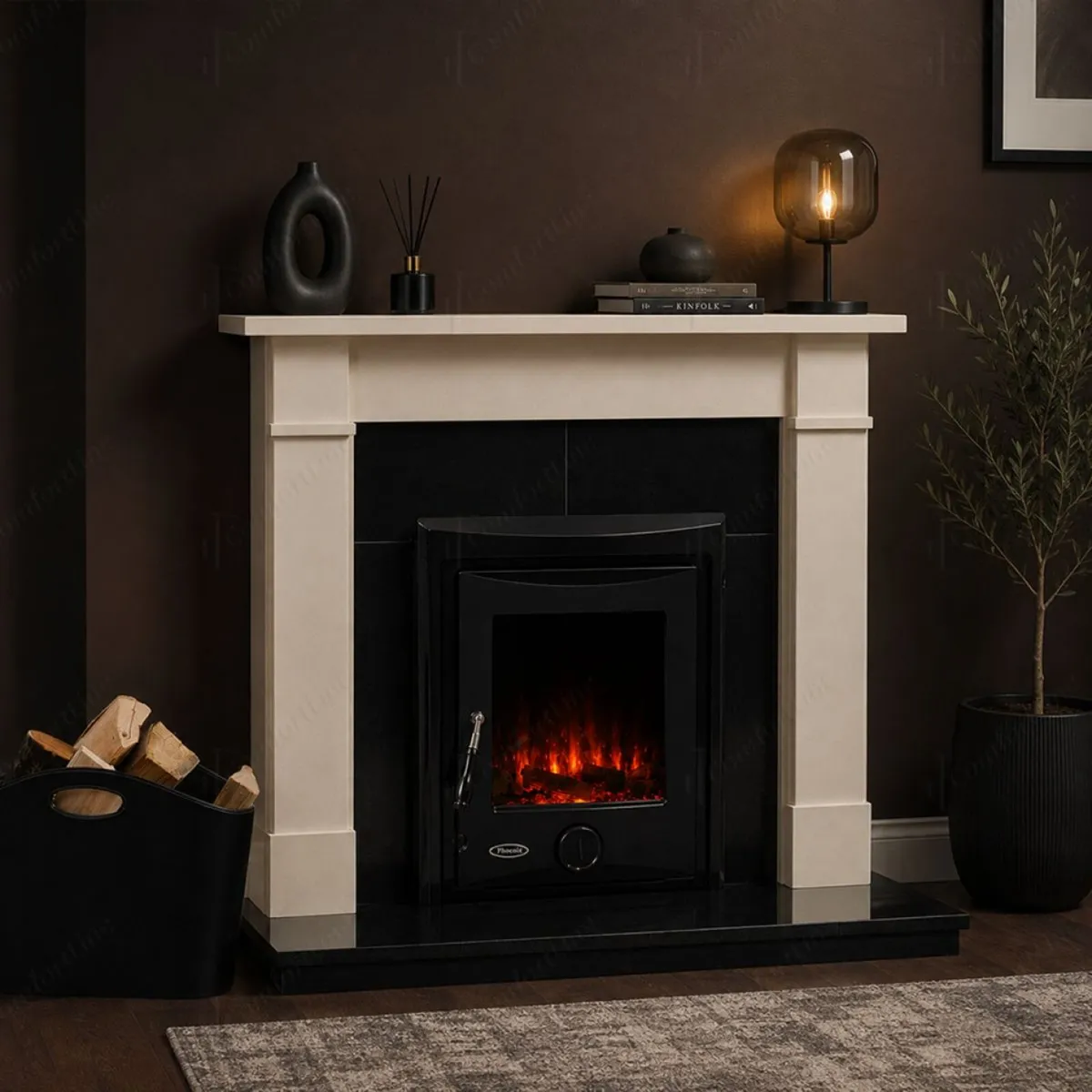 HANOVER 44'' FIREPLACE SET & INSERT STOVE RUBY 5kw - Image 1