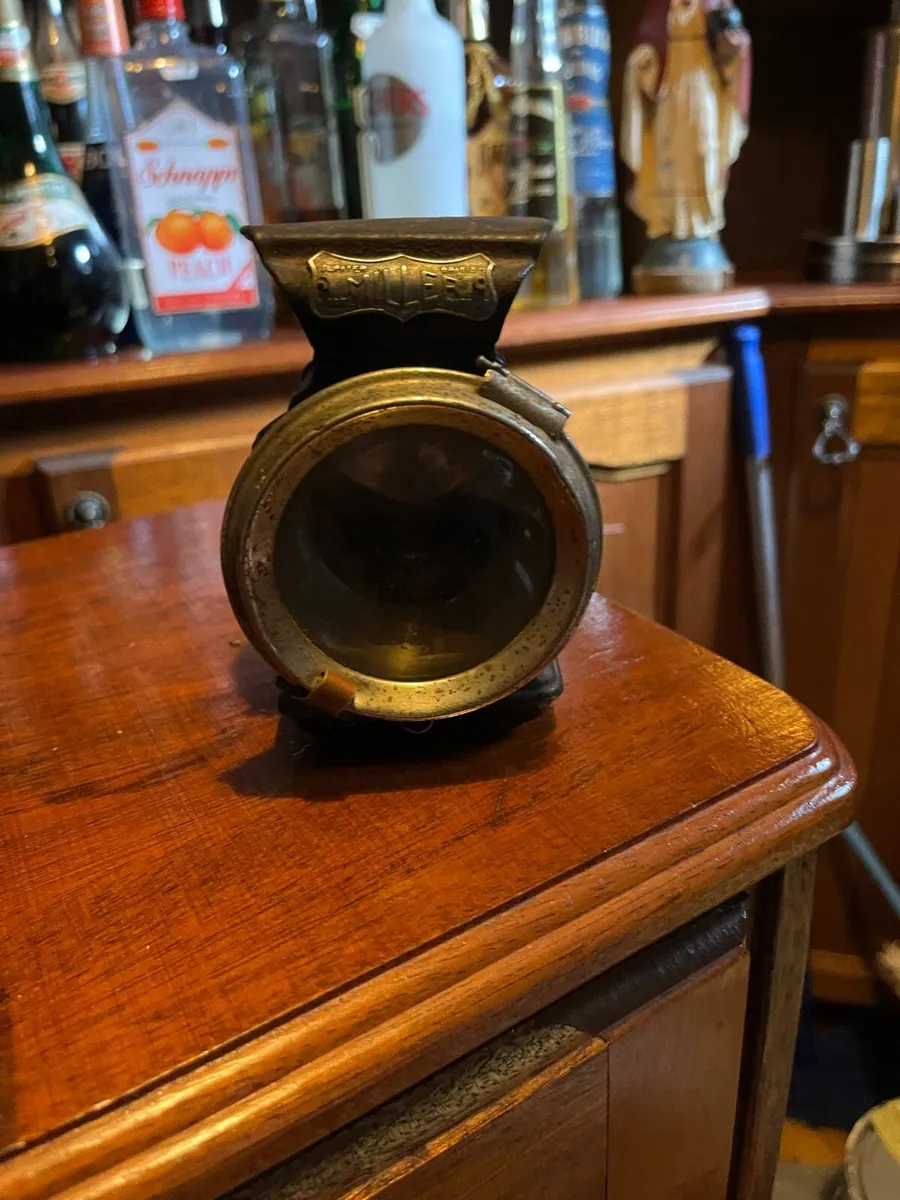 Antique Carbide Bicycle Lamp - Image 4