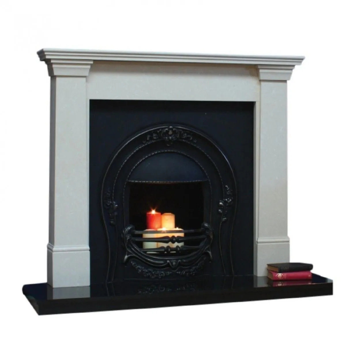 Milan Fireplace Set & insert Stove, Fully Fited - Image 2