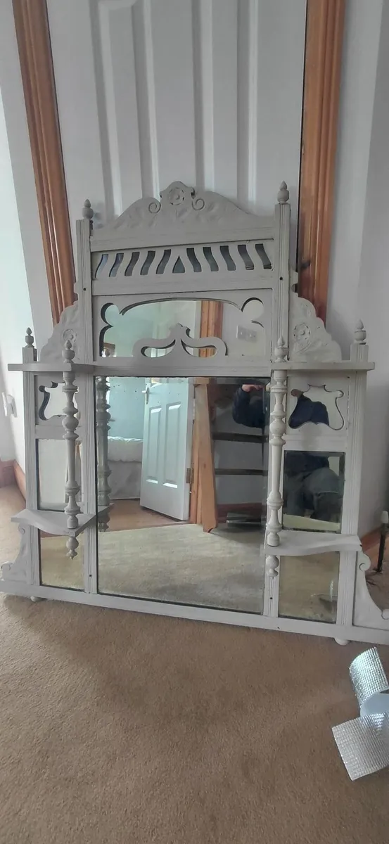 old over mantel   mirror - Image 4