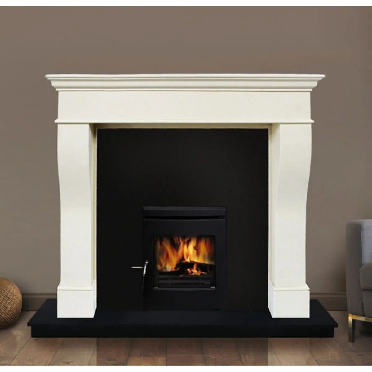 Pisa Fireplace Set & Insert Stove, fully fitted - Image 1