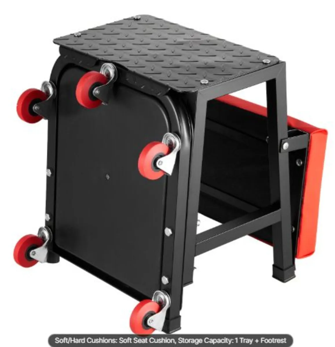 Mechanic Stool, 300 lbs Capacity Garage Seat/Work - Image 4