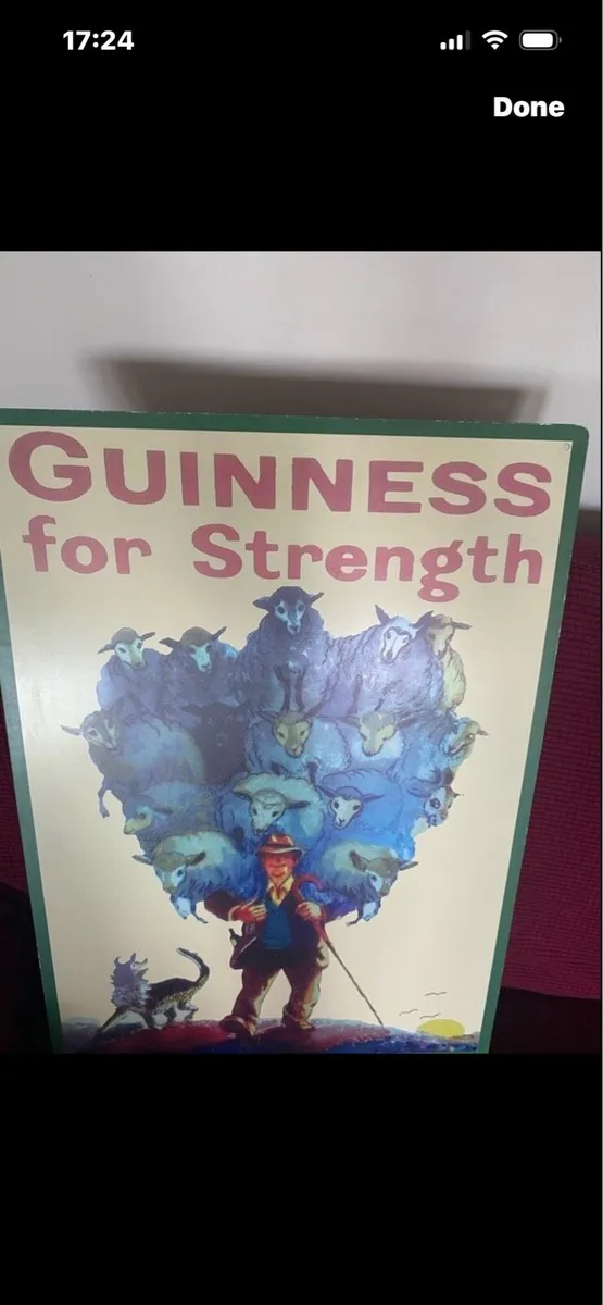 Large Vintage Guinness Metal Sign - Image 3