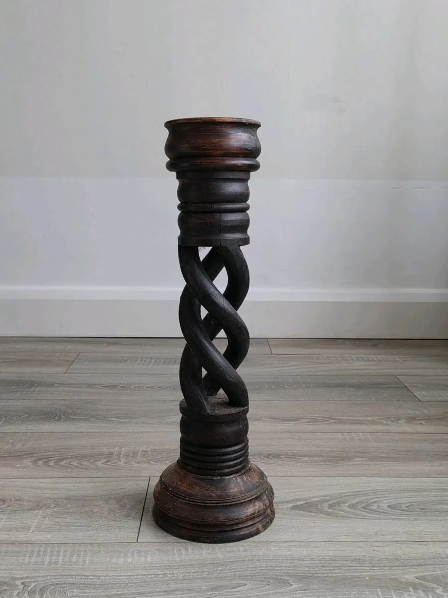 Vintage tall candle holder - Image 1