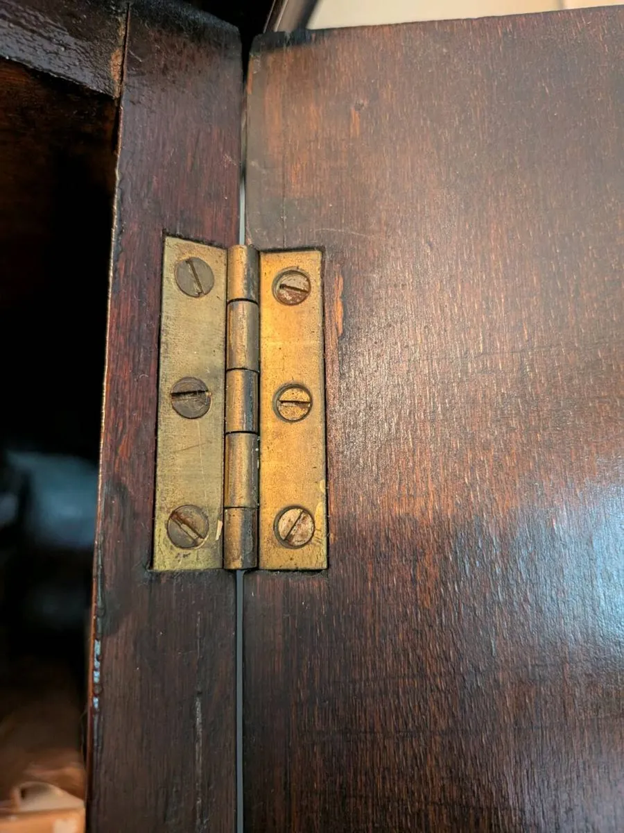Antique Edwardian Inlaid Mahogany Wardrobe - Image 4