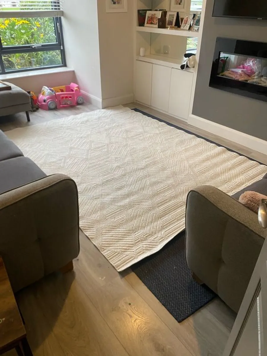 Washable Bobbled Diamond Rug - Kukoon - Image 2