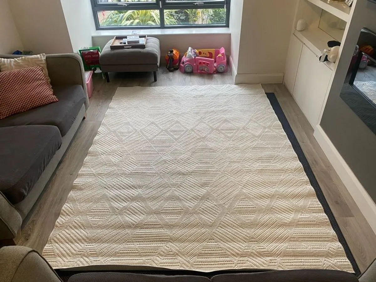 Washable Bobbled Diamond Rug - Kukoon - Image 3