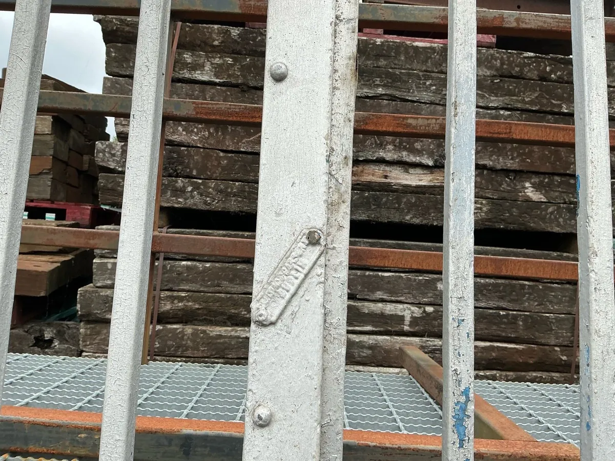 12ft Silver gates - Image 2