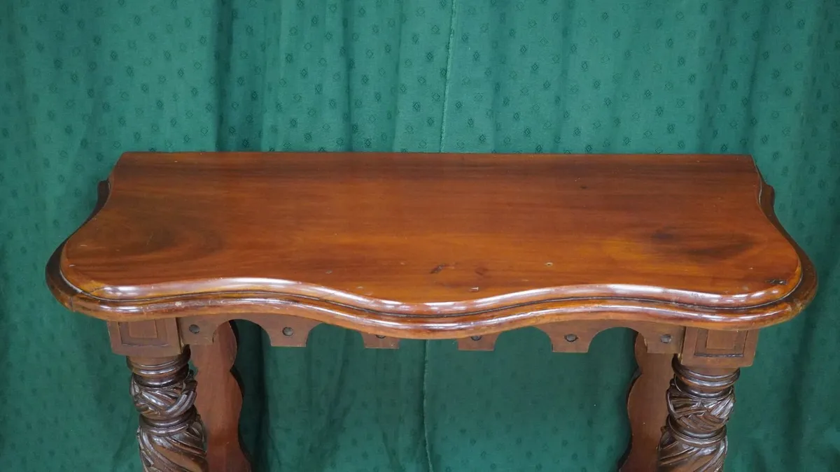 Carved Mahogany Hall Console - Image 3