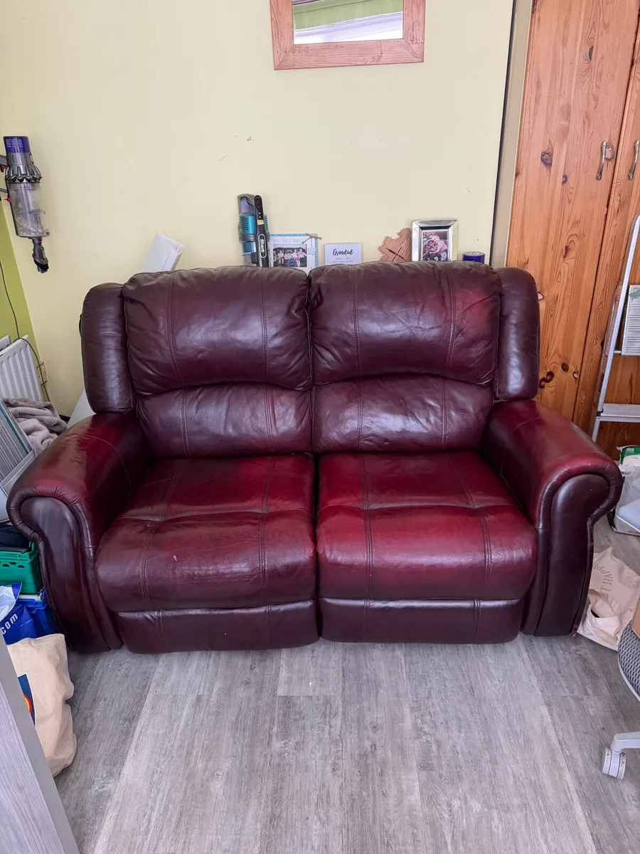 Italian Leather Recliner - Image 2
