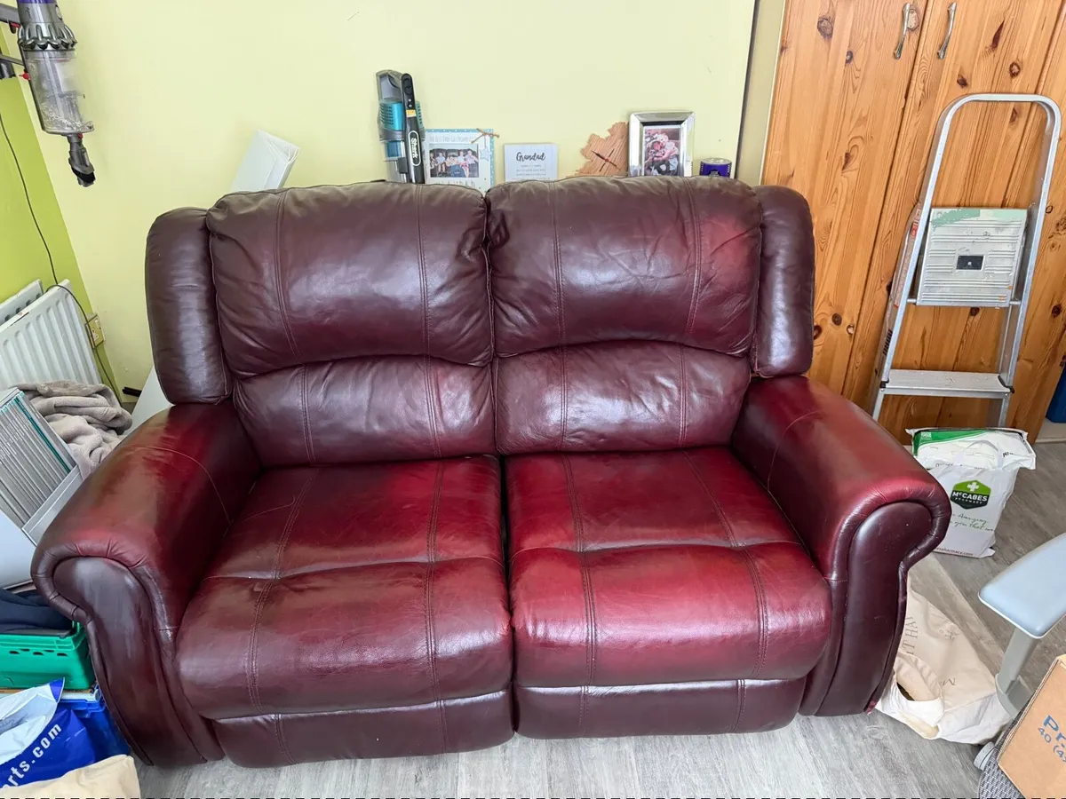 Italian Leather Recliner - Image 3