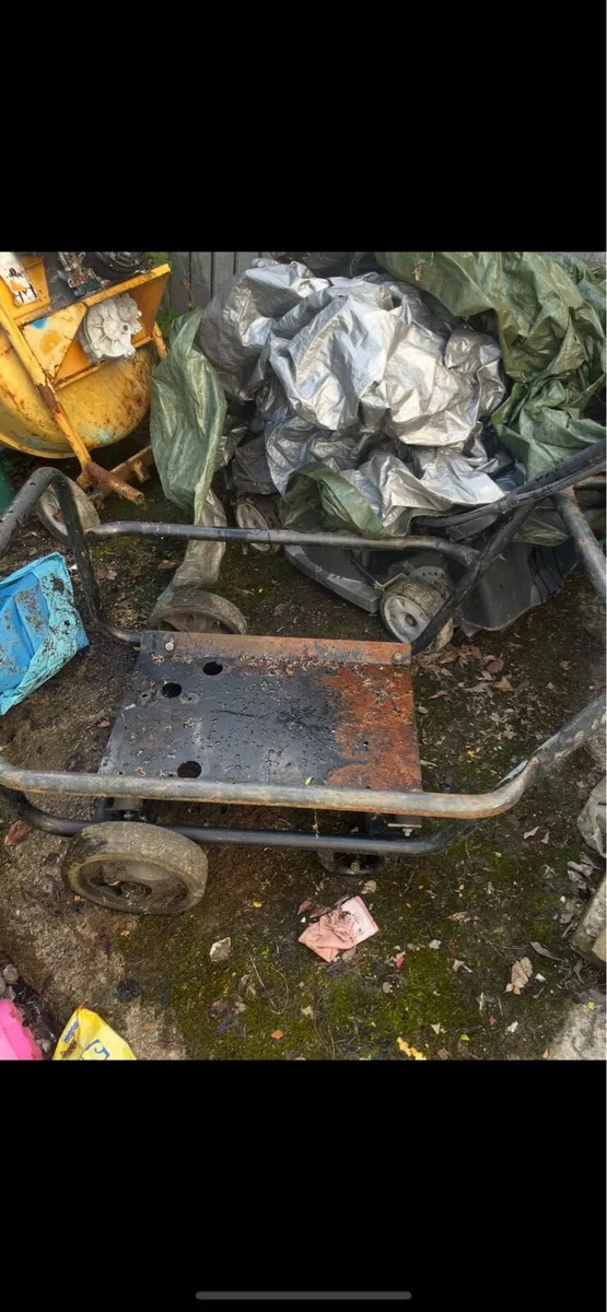 Power washer frame