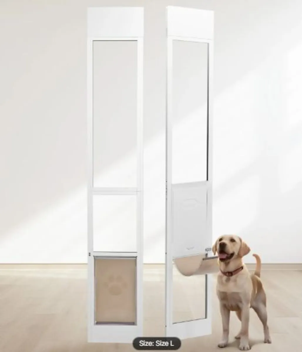 Dog Door for Sliding Glass Door, 75 7/8"-80 11/16" - Image 2