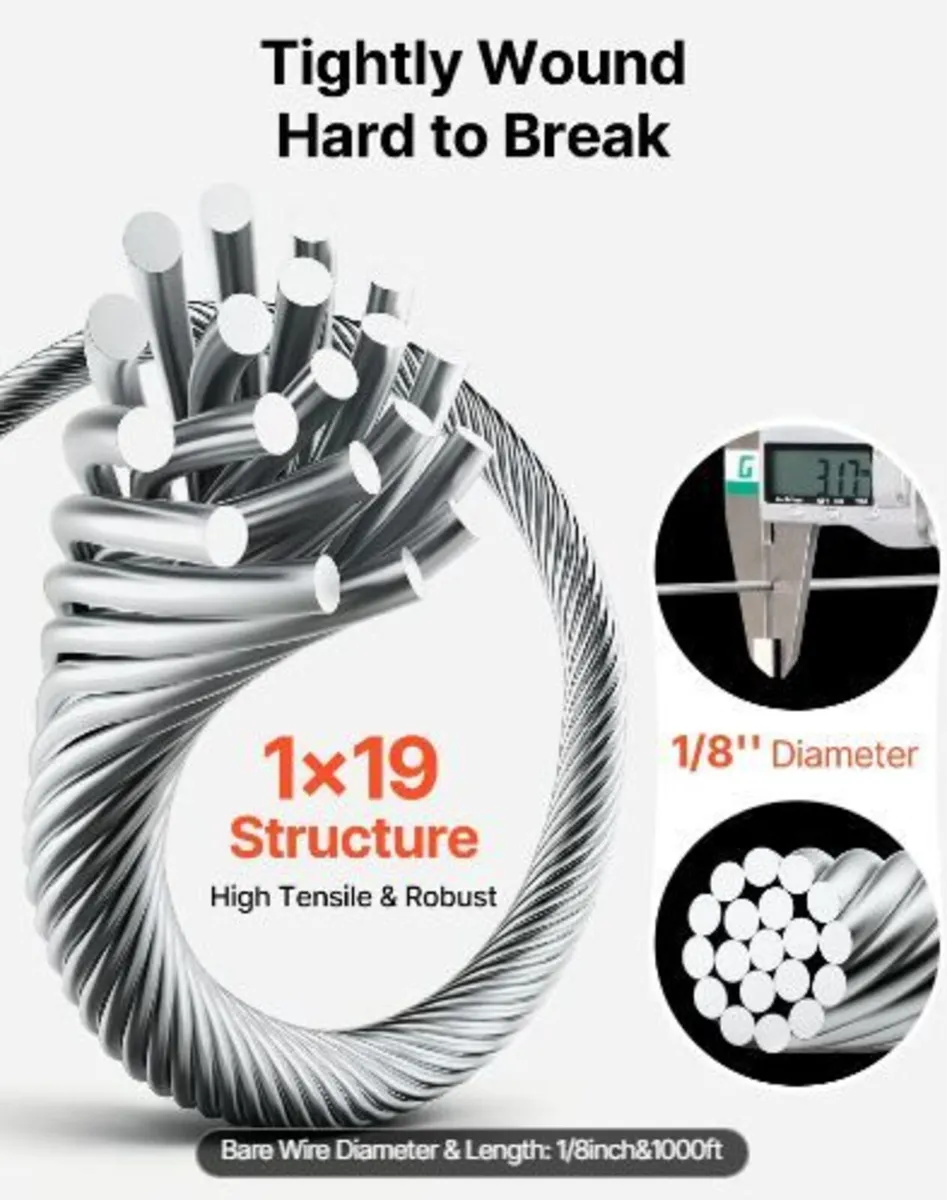 T316 Stainless Steel Wire Rope Cable - Image 2