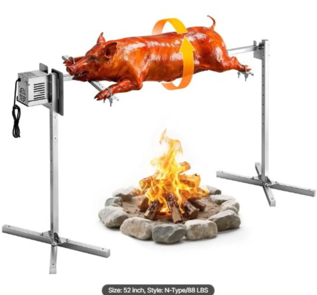 Rotisserie Grill,AC220-240V 8 Level Height Electri - Image 1