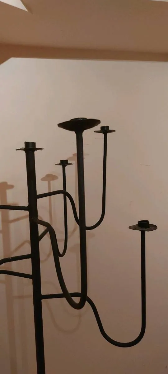 Handmade cast iron candle holder - Image 3