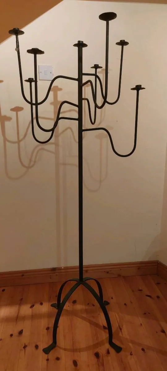 Handmade cast iron candle holder - Image 1