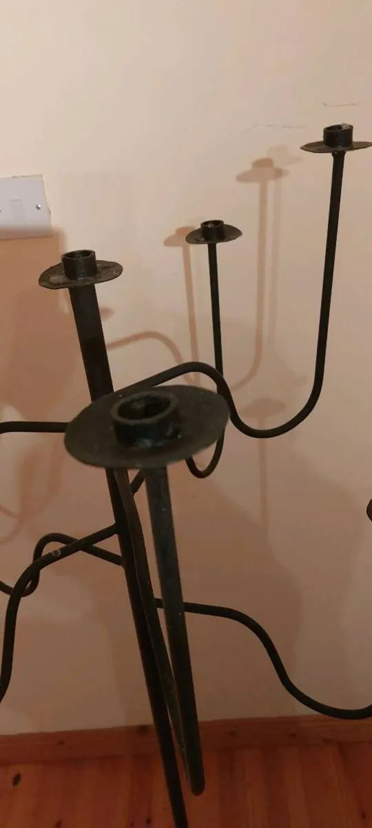 Handmade cast iron candle holder - Image 2