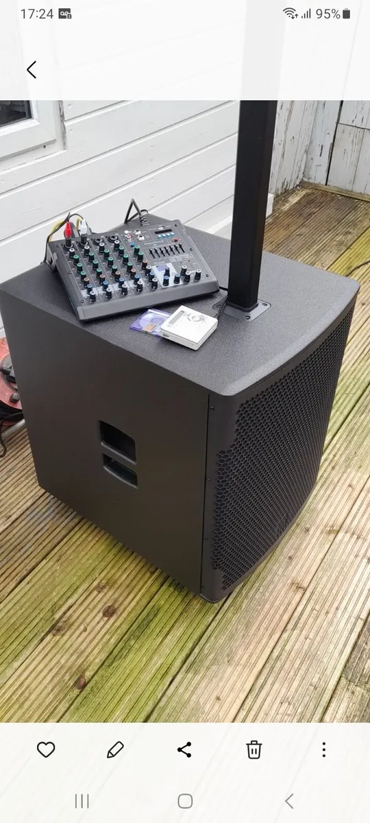 1400 watt full pa system with mixer - Image 1