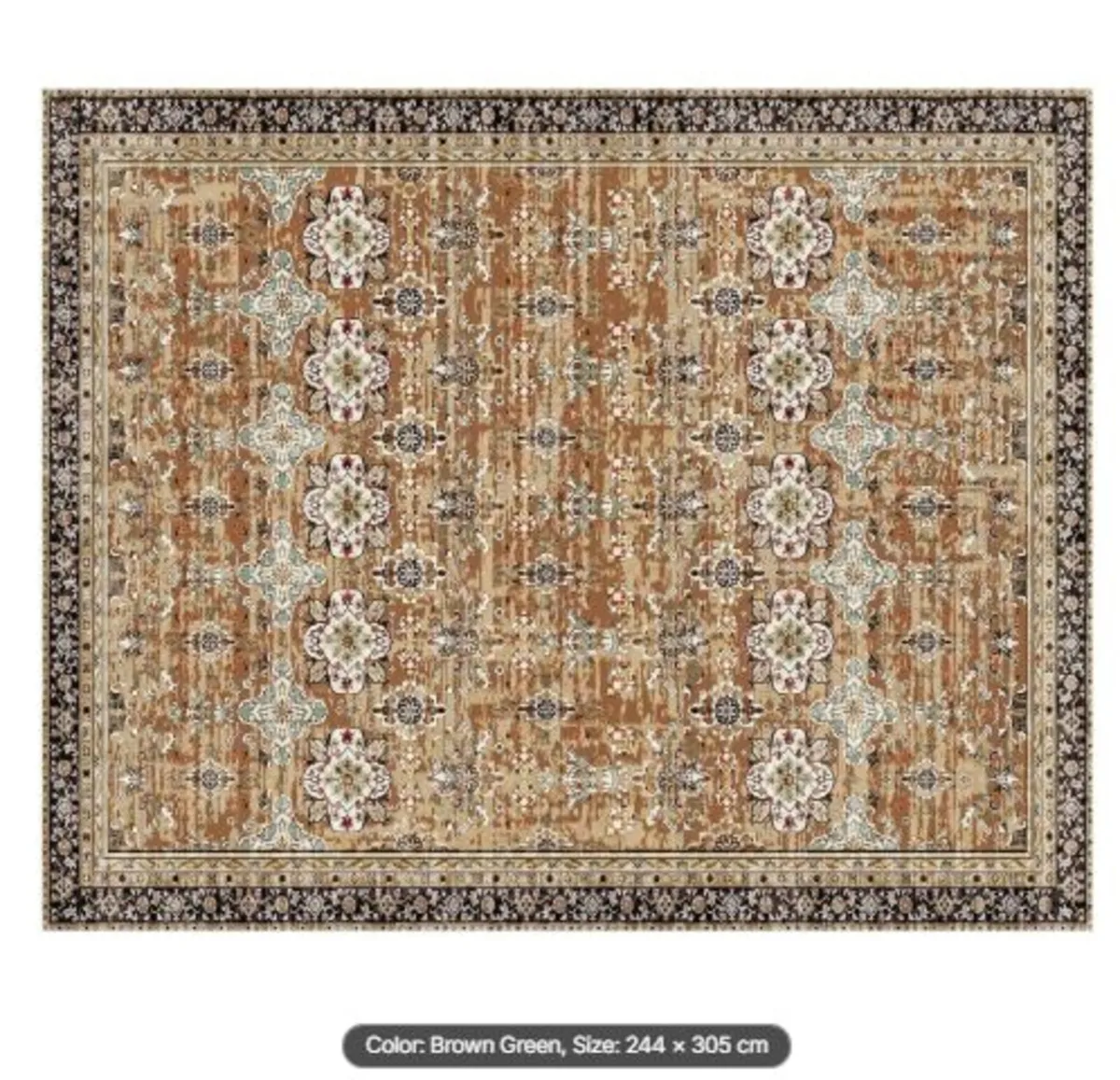 Area Rug, 8 x 10 ft Large Washable Rug, Non-Slip - Image 4