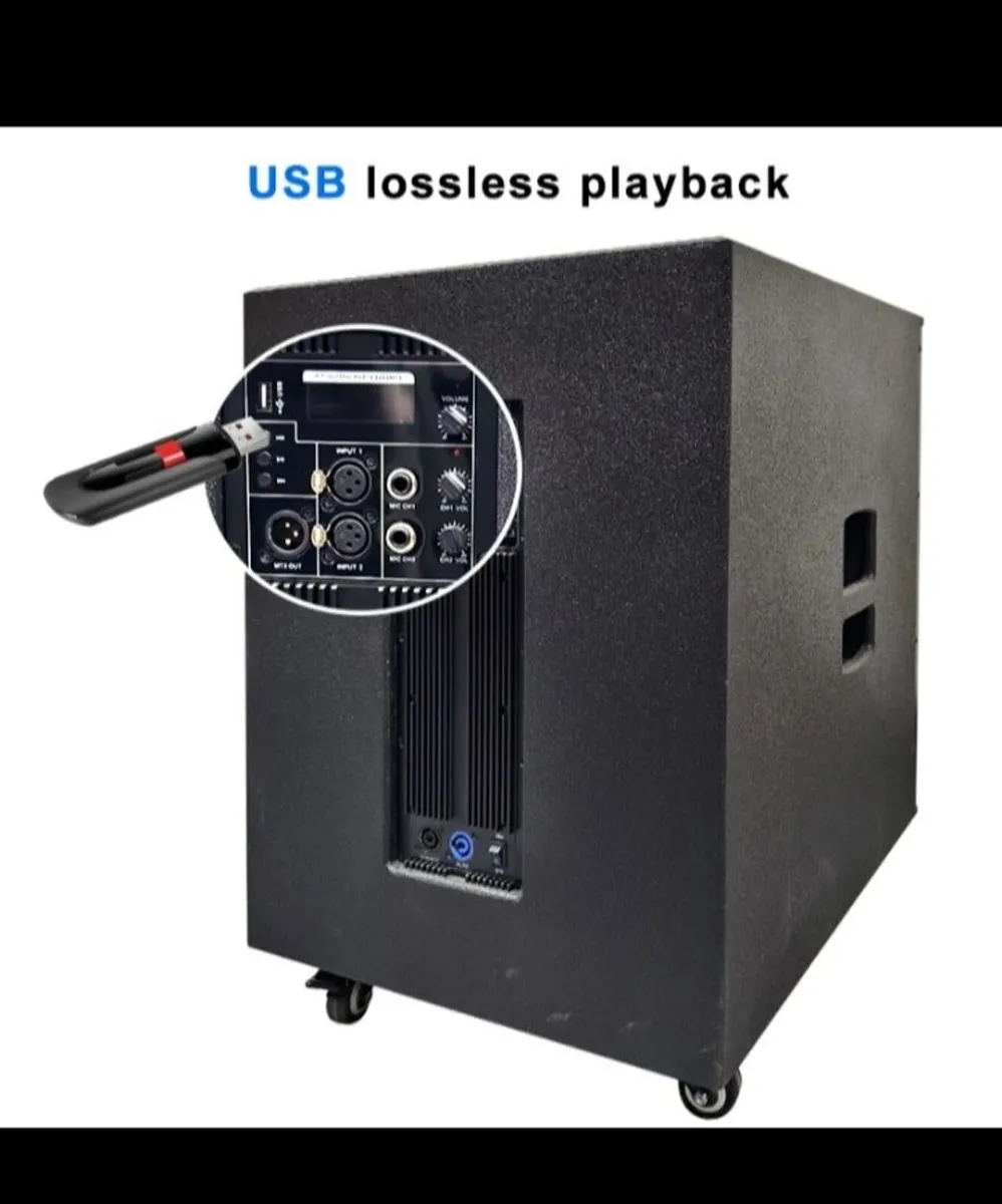1400 watt full pa system with mixer - Image 3