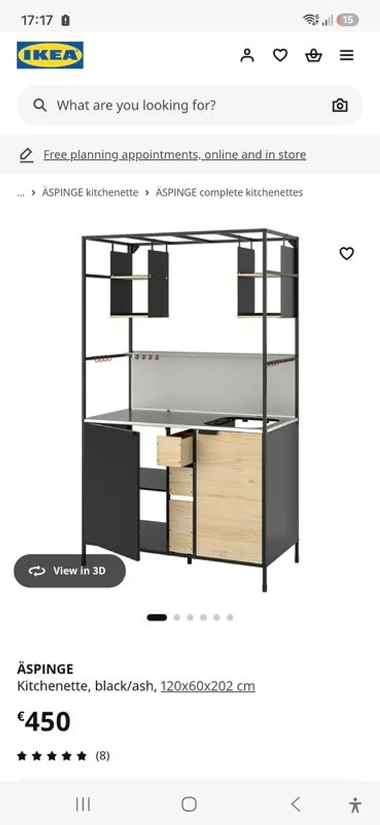 Ikea Kitchenette - nearly brand new - semi-built - no longer required - Image 1