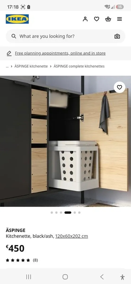Ikea Kitchenette - nearly brand new - semi-built - no longer required - Image 3
