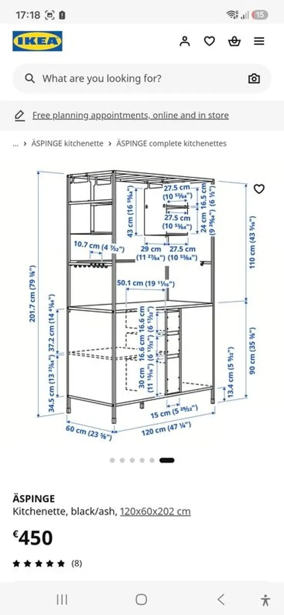 Ikea Kitchenette - nearly brand new - semi-built - no longer required - Image 4