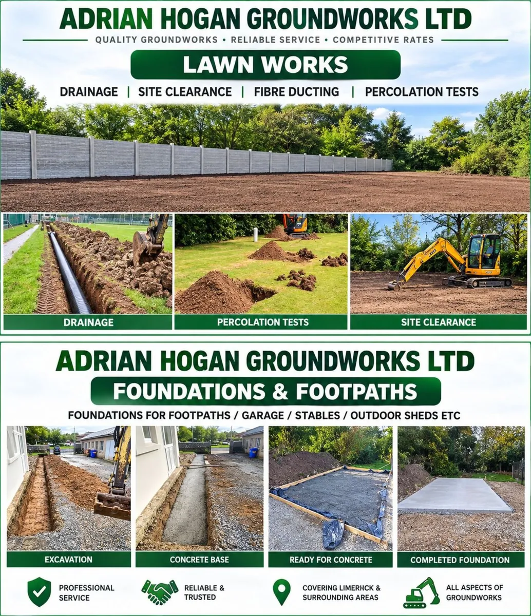 LAWN / GROUNDWORKS - Domestic • Commercial • Agri