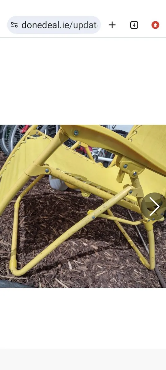 Garden recliner gravity chair - Image 3