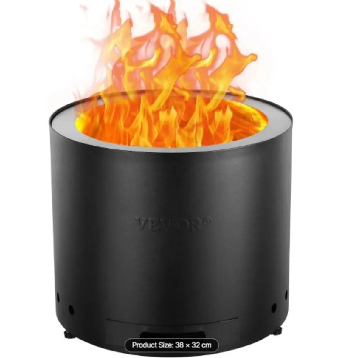 Smokeless Fire Pit Stove Bonfire, H: 12.6 - Image 1