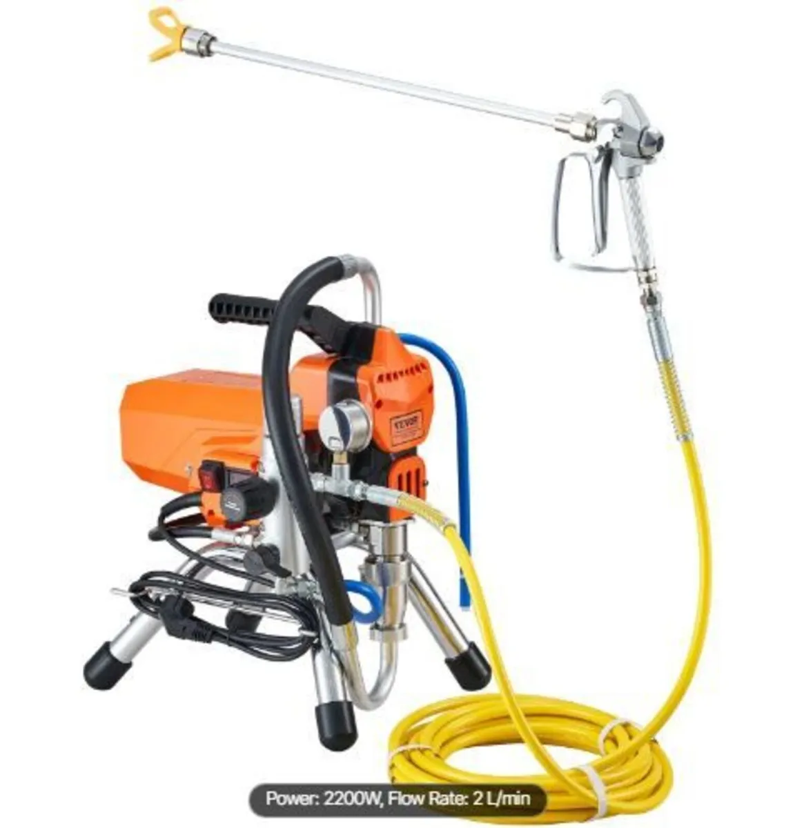 Airless Paint Sprayer with High Pressure Hose - Image 2