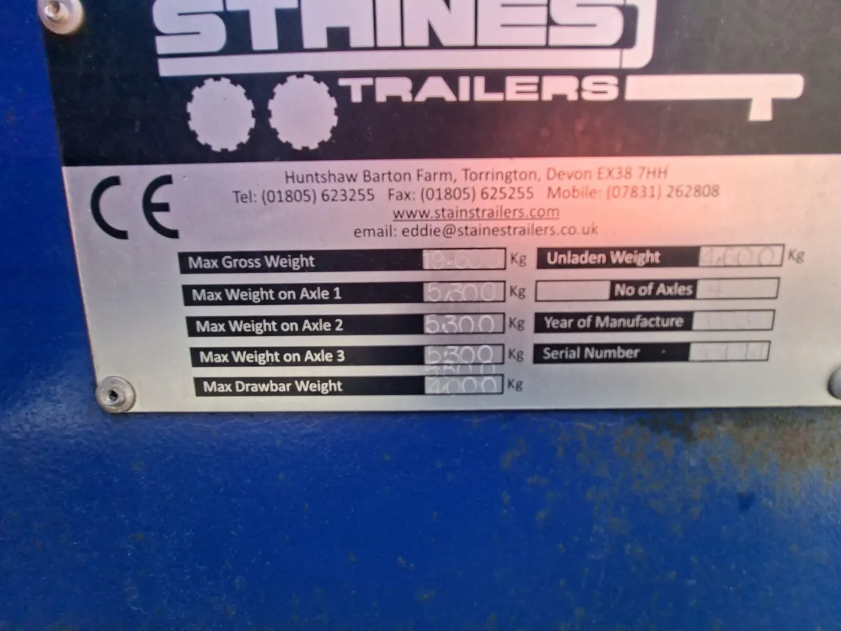 Staines 4 Axle boat trailer - Image 3