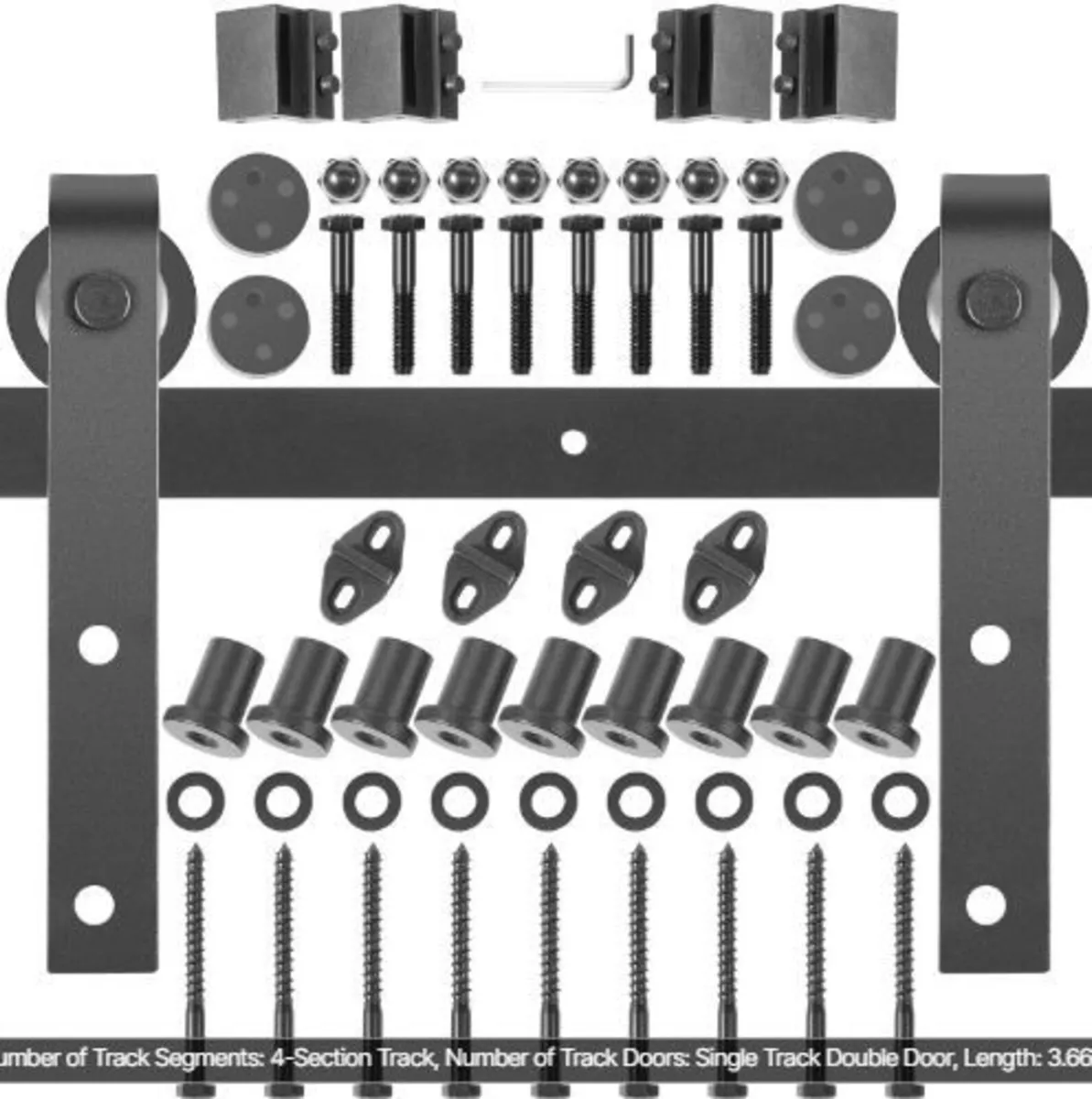 Sliding Barn Door Hardware Kit, 365.8 cm - Image 2