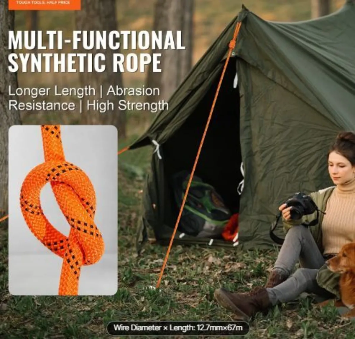 Arborist Tree Climbing Rope Double Braid - Image 3