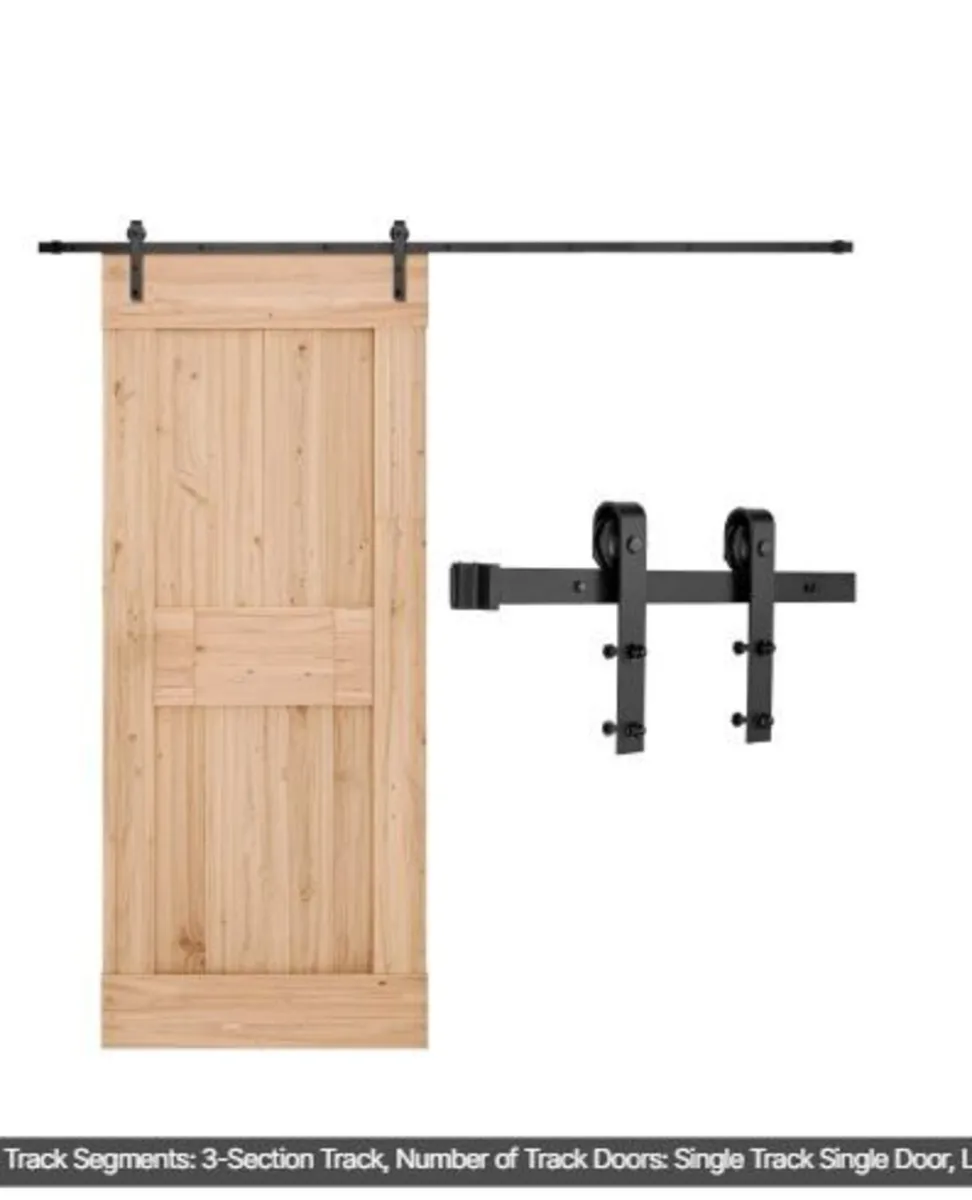 10FT Sliding Barn Door Hardware Kit - Image 1