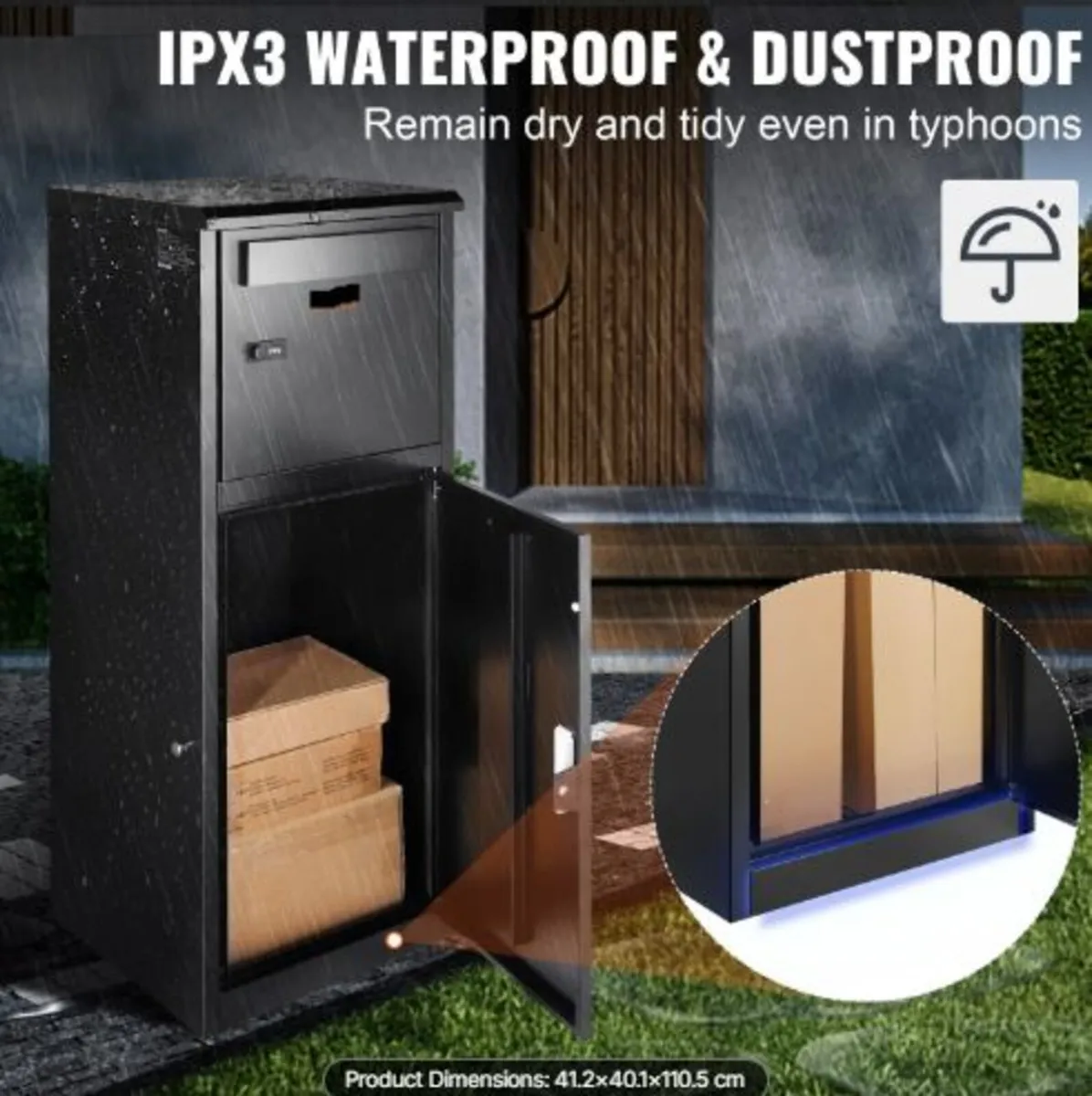 Package Delivery Boxes for Outside 41.1x40.1x111.8 - Image 2
