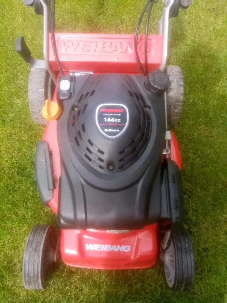 Electronic push button start Weibang mower - Image 1