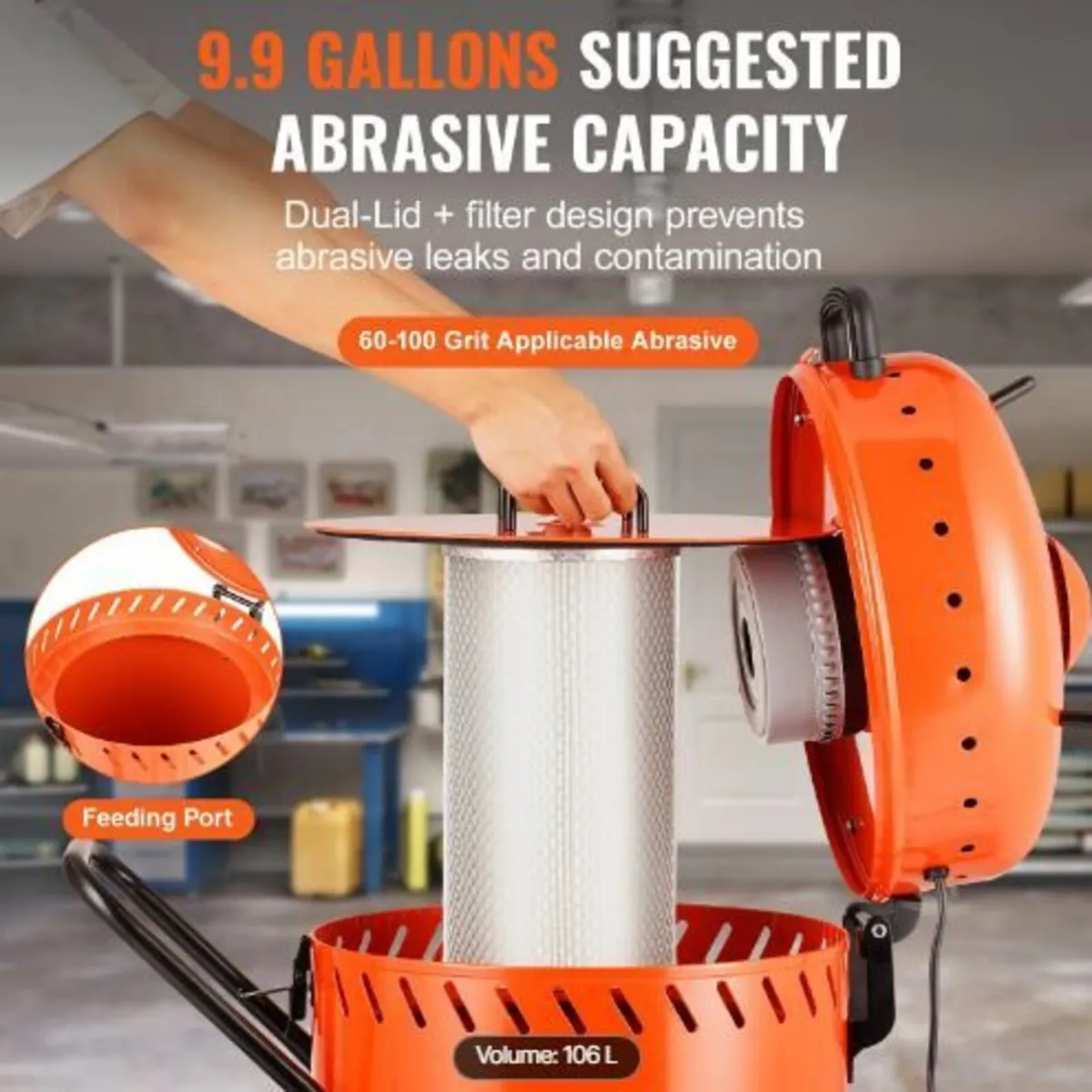 28 Gallon Vacuum Sand Blaster, Dustless - Image 2