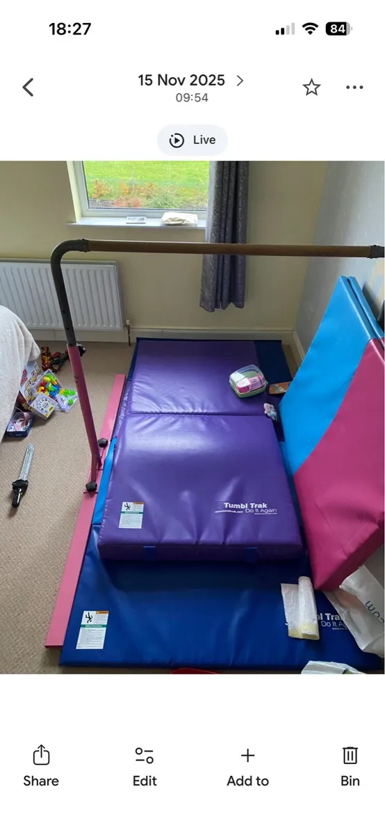 Gymnastics Bar and Mats - Image 2