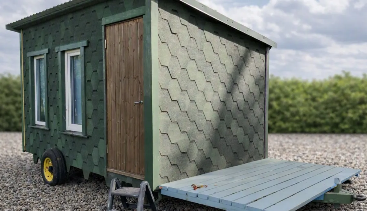 2-bed mobile unit, mains wired, good condition - Image 1