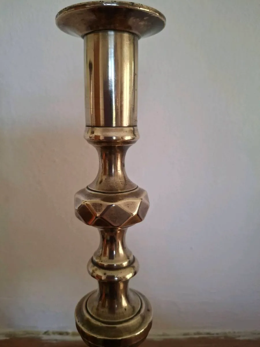Brass candlesticks - Image 3