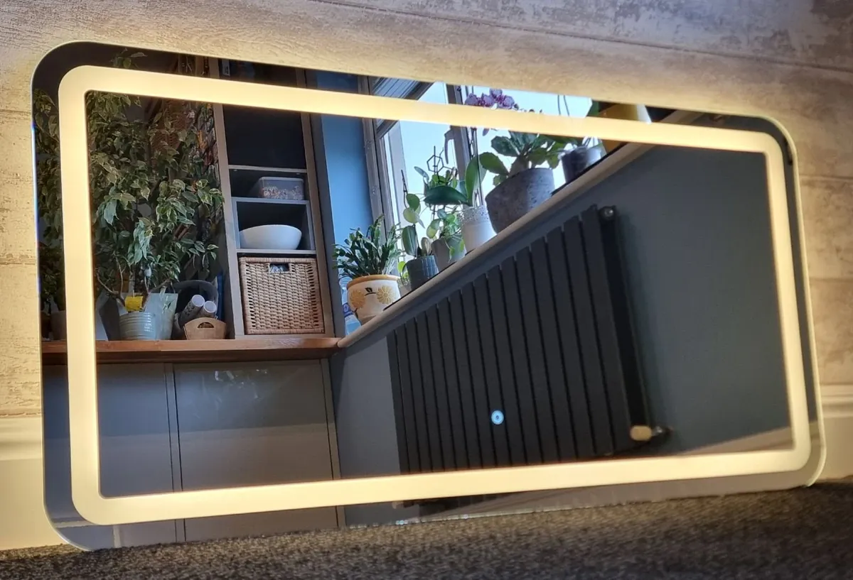 LED Bathroom Mirror Warm Light Made in EU - Image 1
