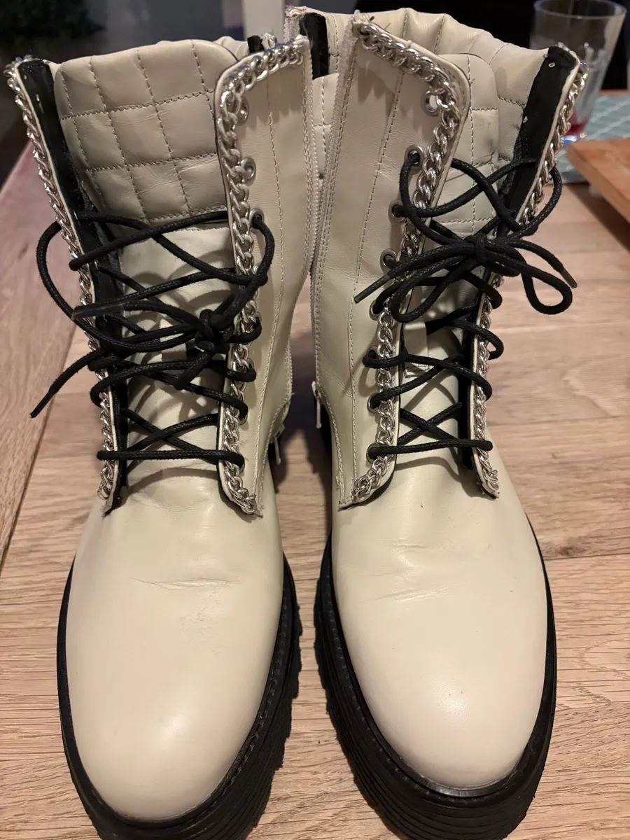 Kate Gray Quilted Boots Size 41 – Worn Once - Image 2