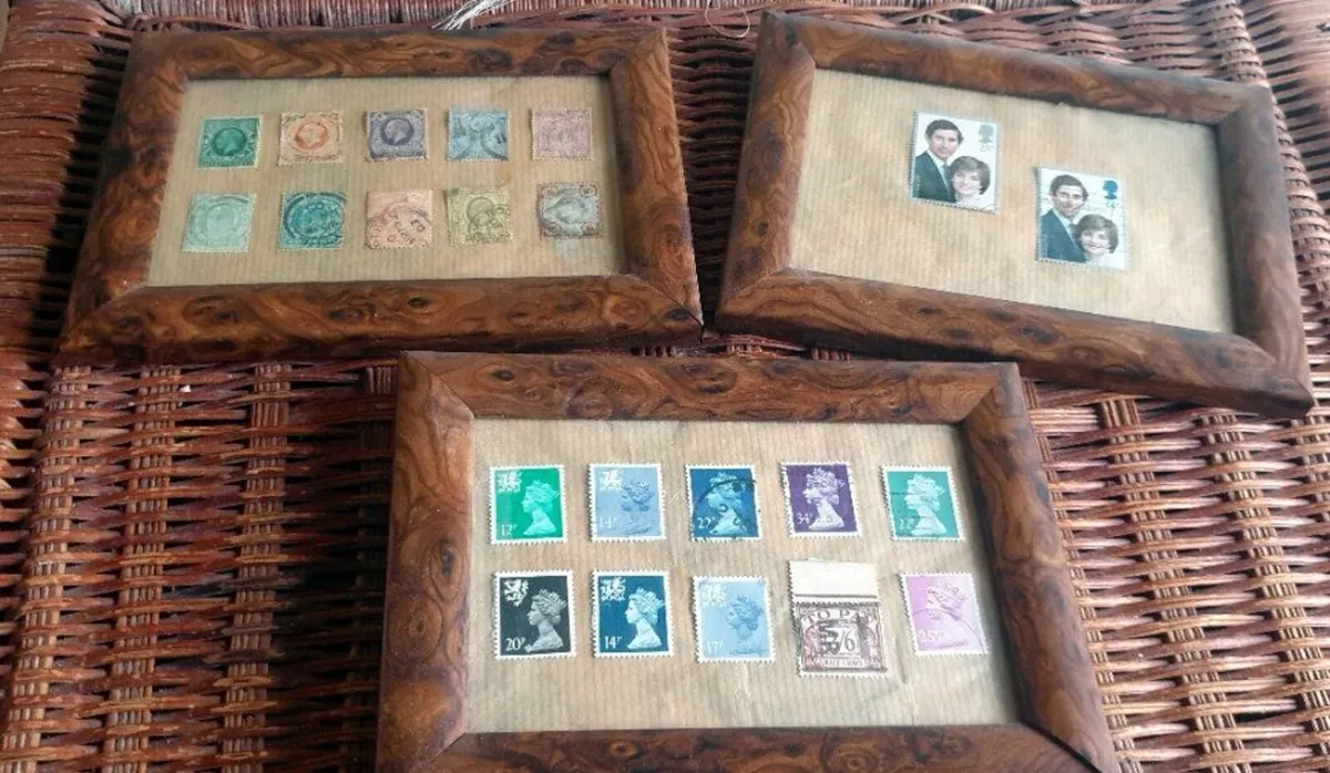 Framed Vintage Postage Stamp Displays – Set Of 3 - Image 2