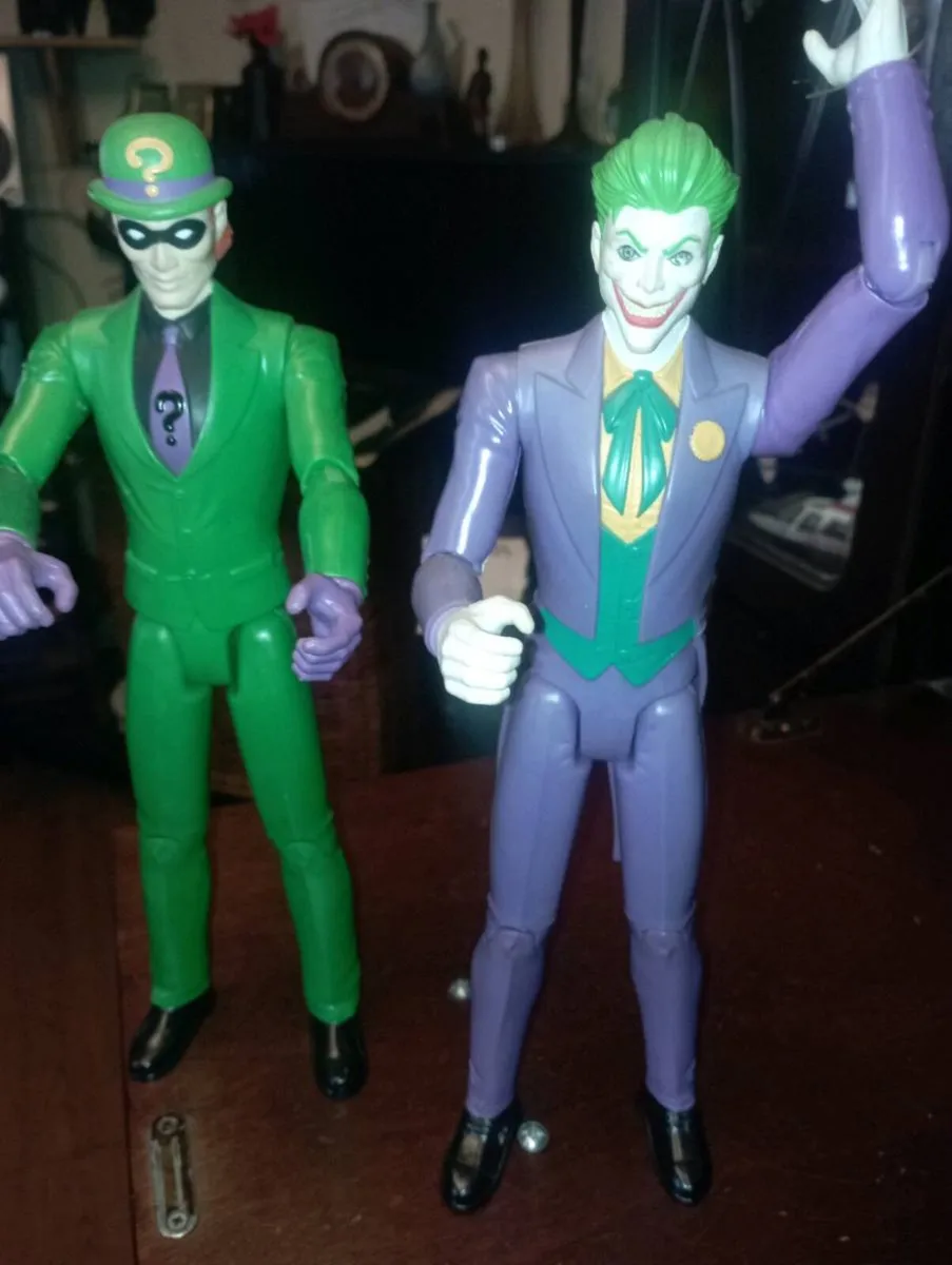 BATMAM & ROBIN VS THE RIDDLE & THE JOCKER FIGURS - Image 3
