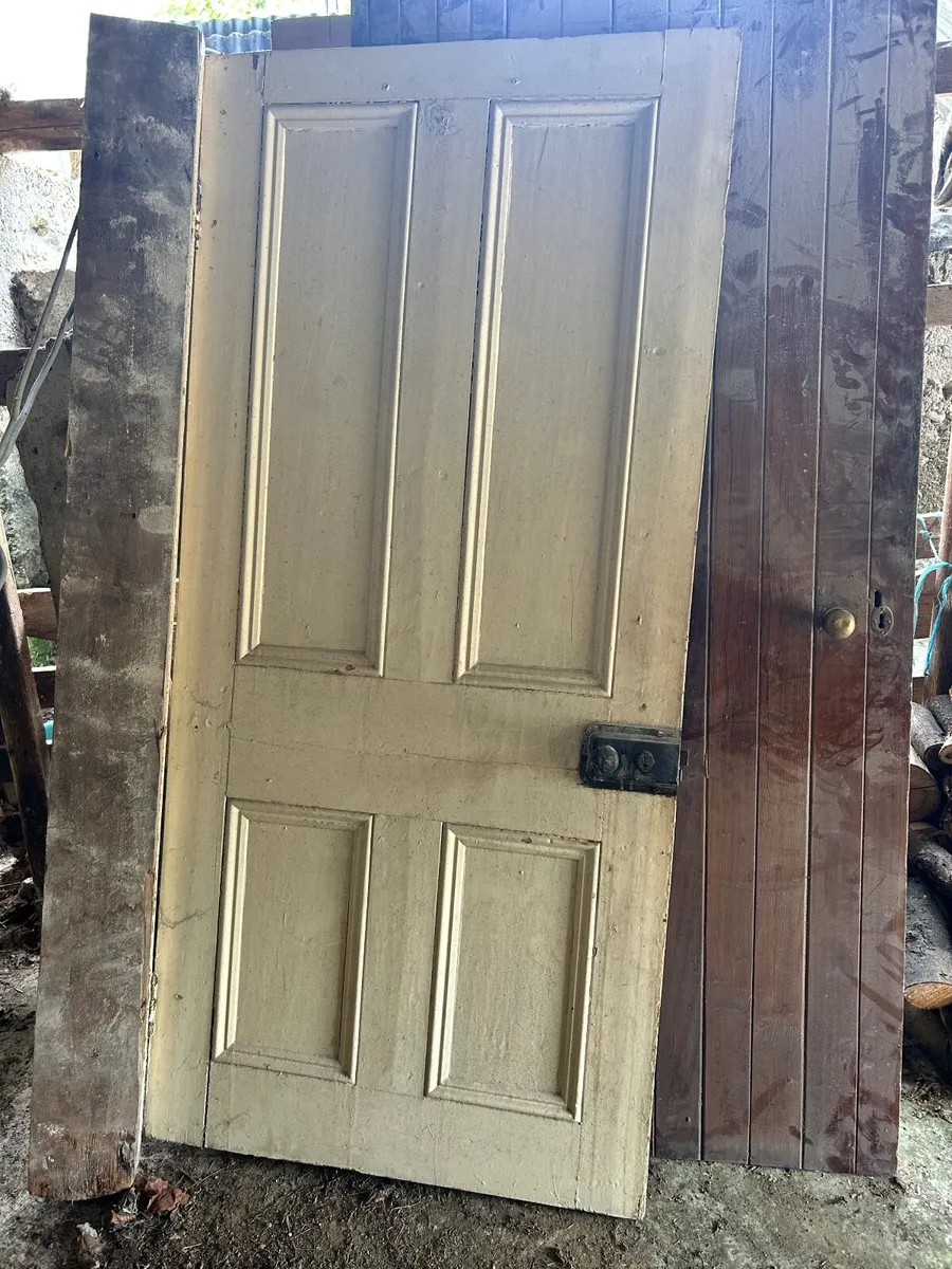 Six Vintage Solid Doors - Image 2