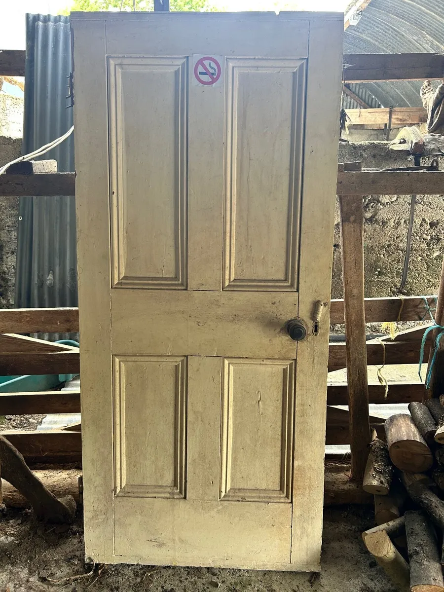 Six Vintage Solid Doors - Image 1