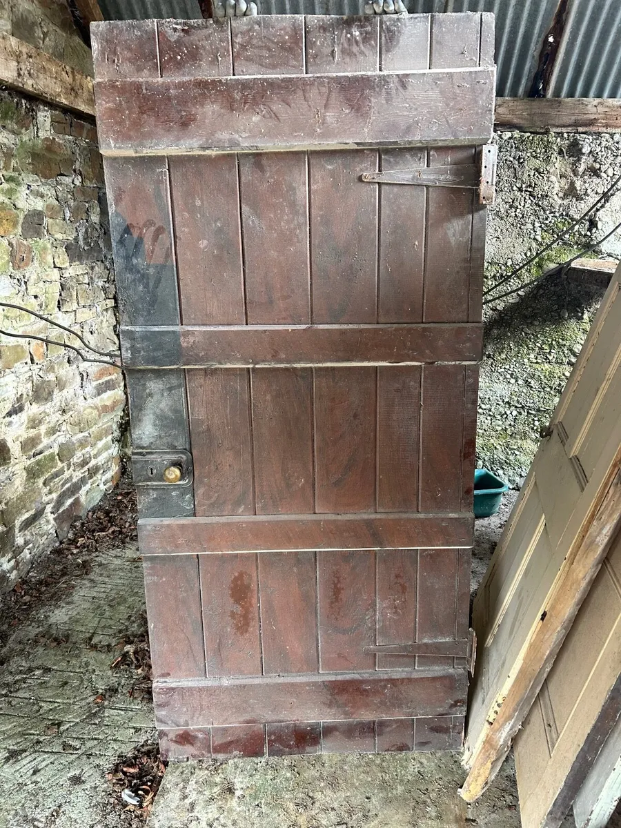 Six Vintage Solid Doors - Image 4
