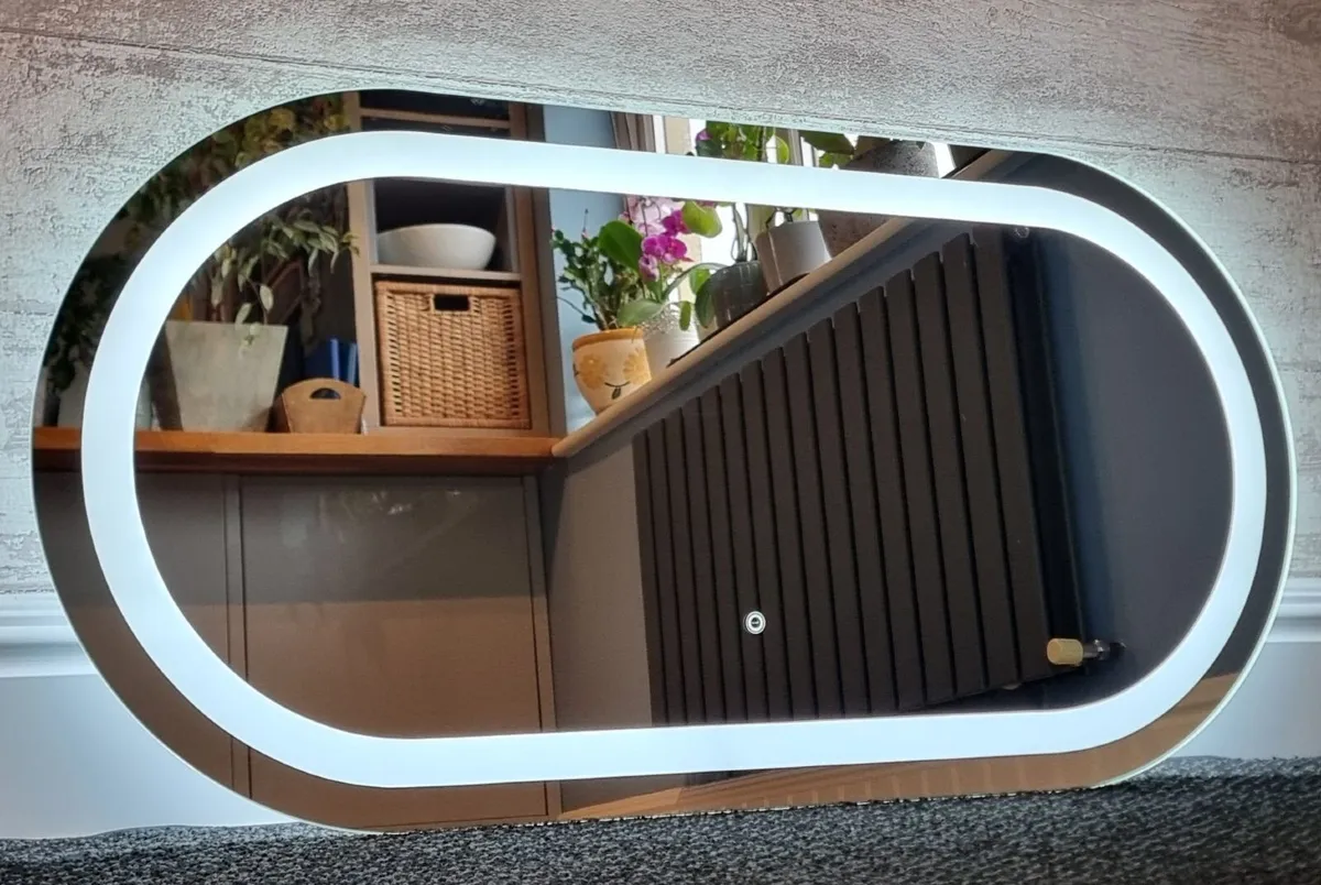 LED Bathroom Mirror Dual LED 100x50cm Made in EU - Image 4